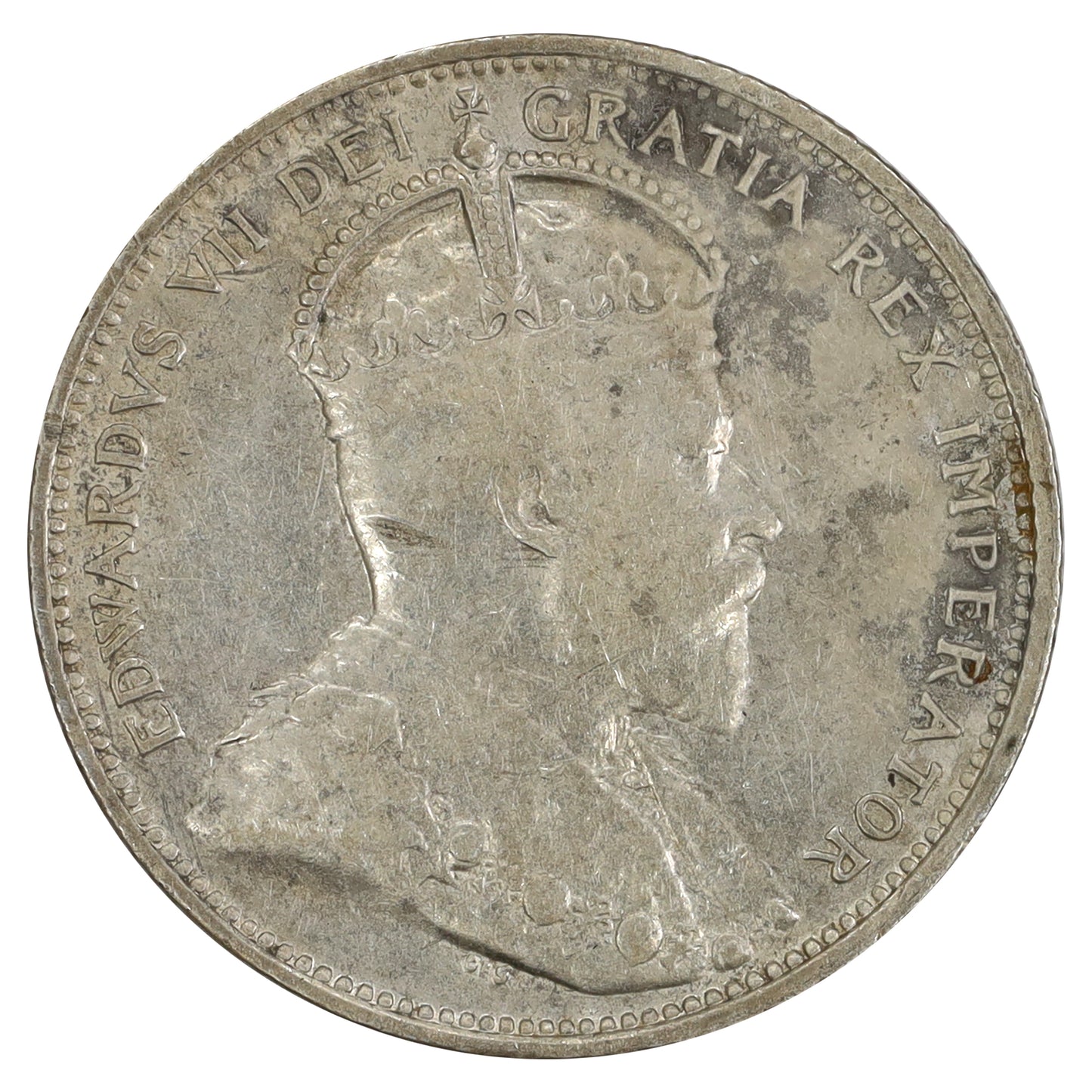 1905 Canada 25-cents Very Fine (VF20) Scratched, marks, or impaired