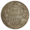 1871 Canada 50-cents VG-F (VG10) Scratched, marks, or impaired
