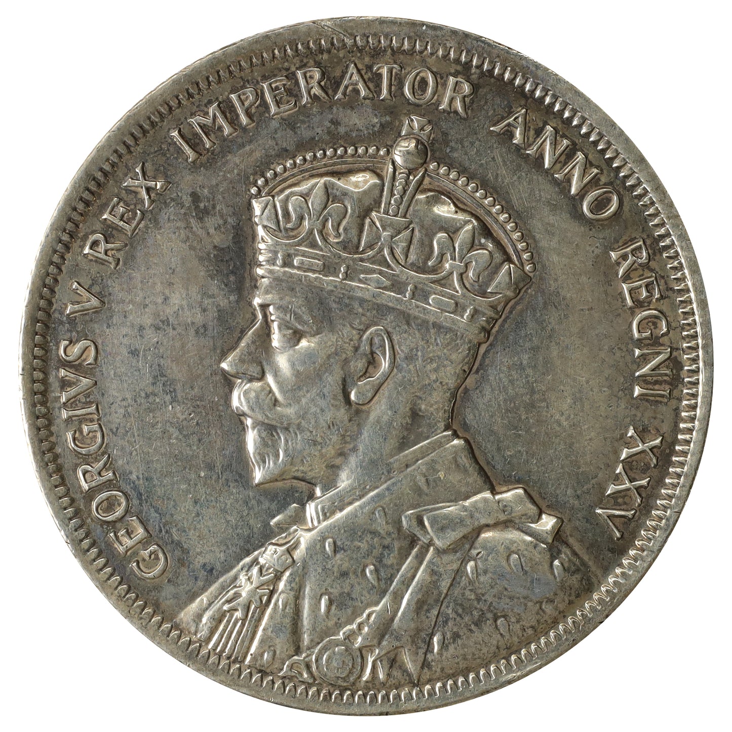 1935 2x XXV Canada Dollar Almost Uncirculated (AU50) Scratched, marks, or impaired