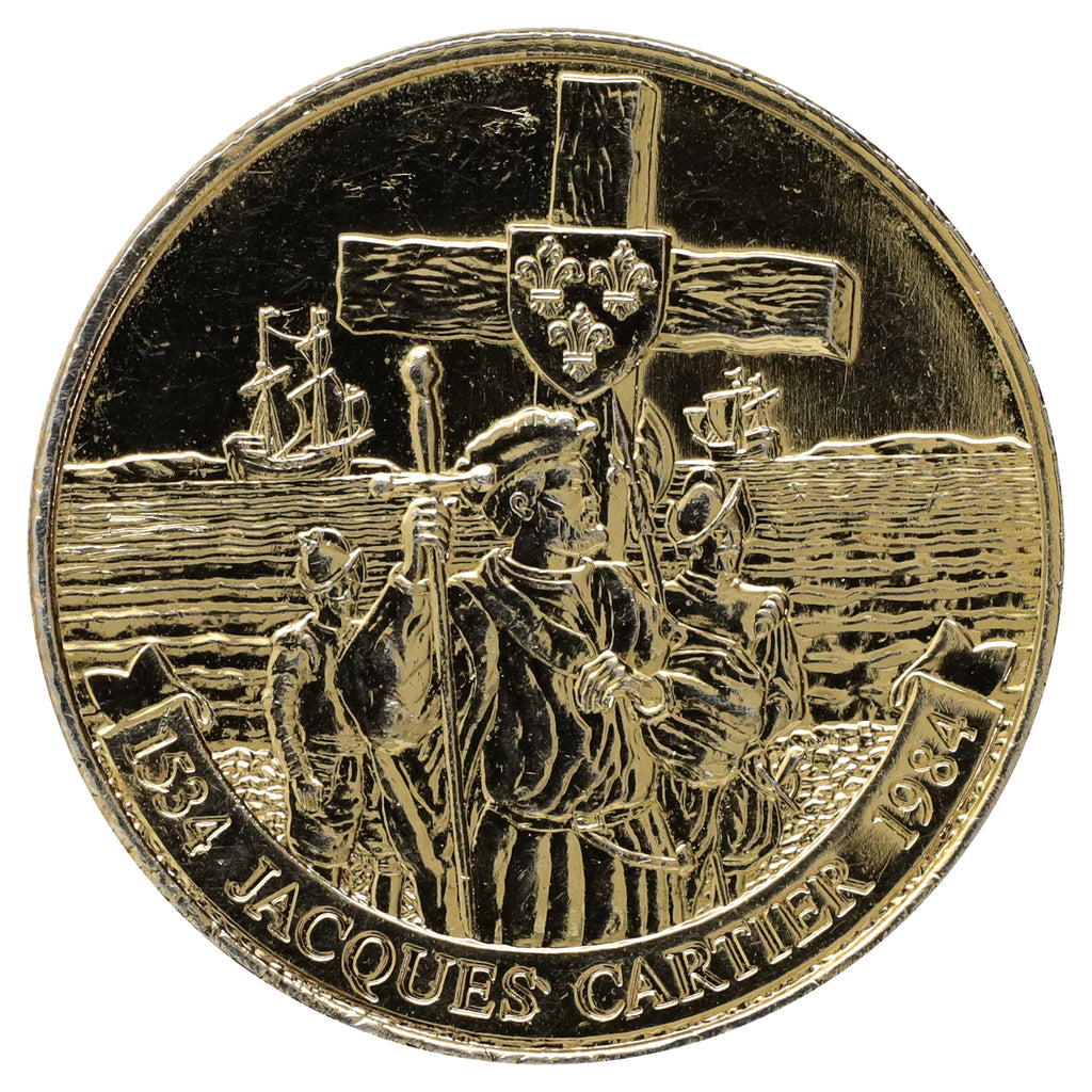1984 Gold-Plated Canada Jacques Cartier Dollar (DOD)