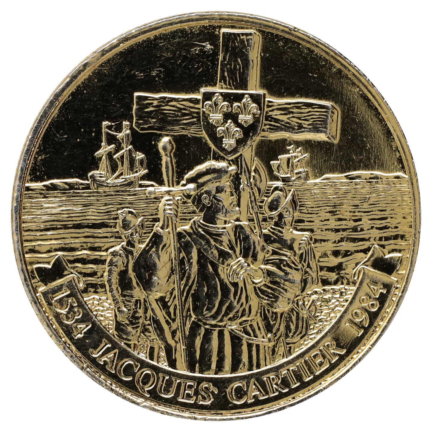 1984 Gold-Plated Canada Jacques Cartier Dollar (DOD)
