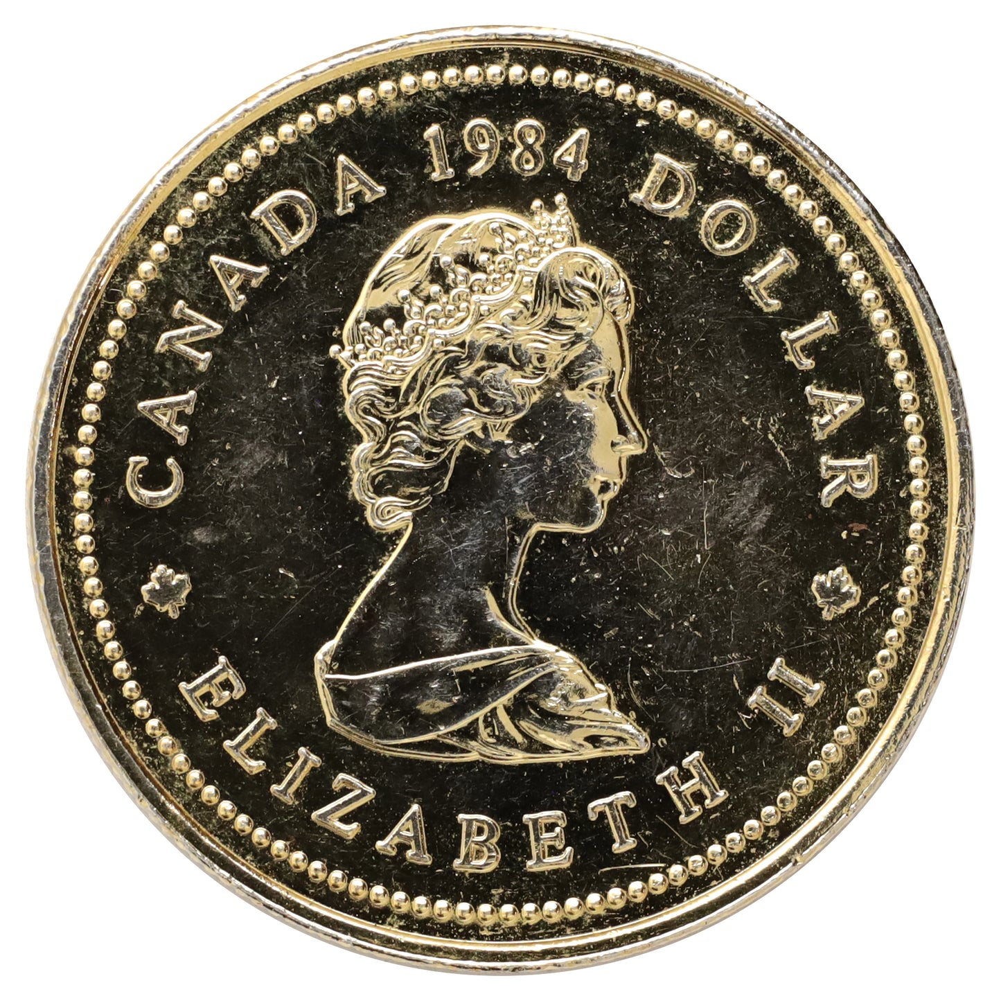 1984 Gold-Plated Canada Jacques Cartier Dollar (DOD)
