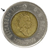 2002 Dot in H Canada Two Dollar Circulated (DOD)