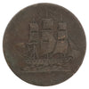 PE-10-2 1829 PEI Ships, Colonies & Commerce Token Very Good (VG8) Weak Strike