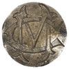 Love Token Struck on Canadian Victorian Dime: "CM"