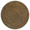 Austria 1800S 6 Kreuzers Very Fine (VF20) DOD