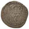 France 1693 Louis XIV Quinzain with Fleur-de-Lis Countermark, About VF