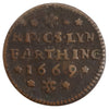 Great Britain 1669 Norfolk Farthing Token VG-F (VG8) DOD