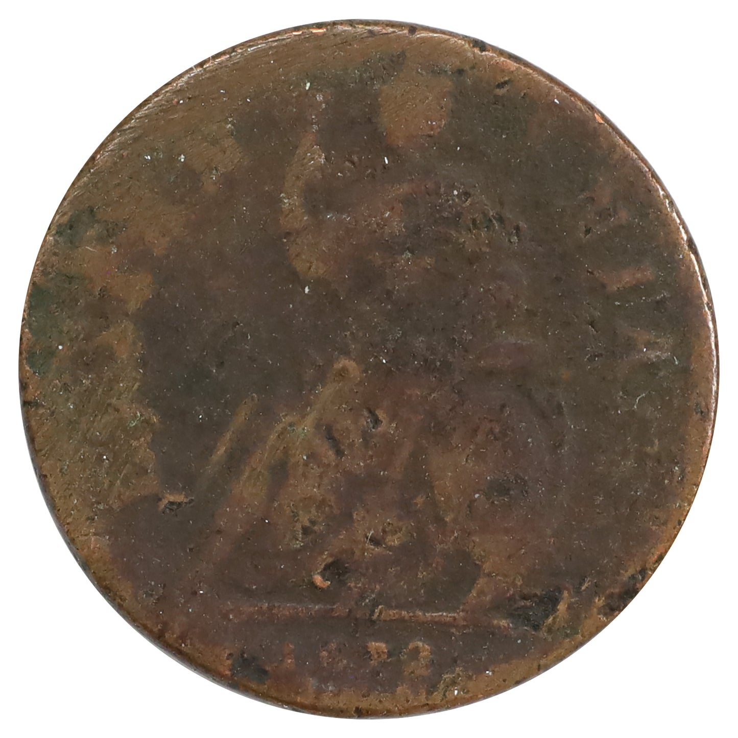 Great Britain 1672 Charles II Farthing Fine (F12) Toned
