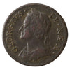 Great Britain 1749 George II Farthing Very Fine (VF20) Corroded