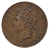 Great Britain 1826 George IV Halfpenny Very Fine (VF20) Impaired