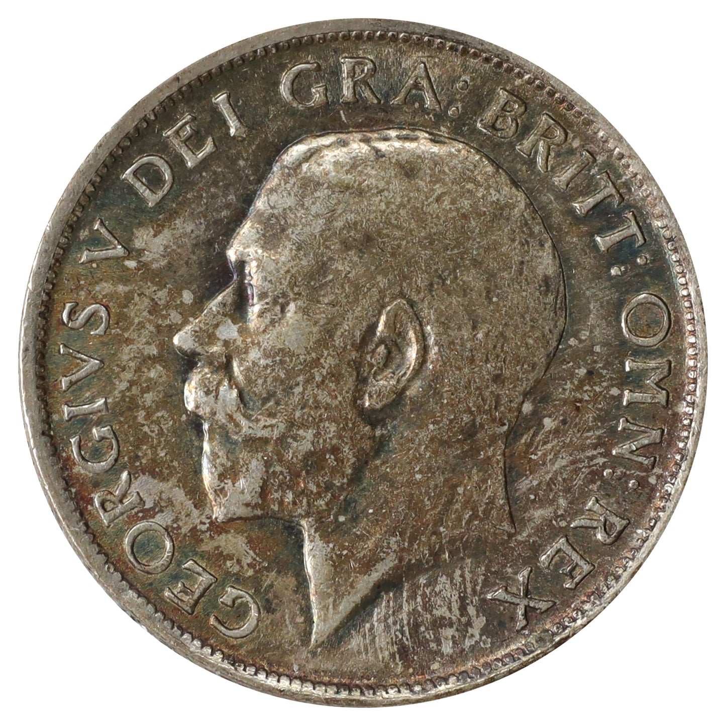Great Britain 1918 Shilling VF-EF (VF30) Toned