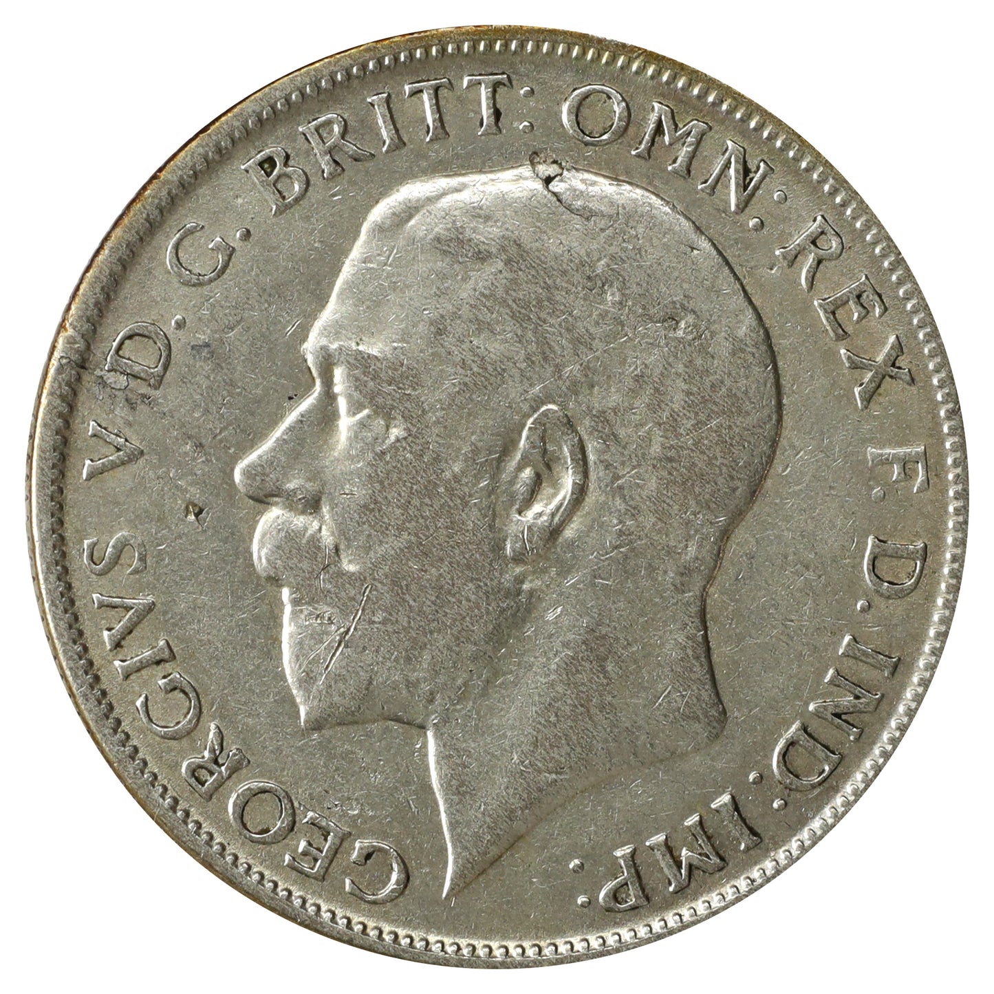 Great Britain 1922 Florin Very Fine (VF20) Impaired
