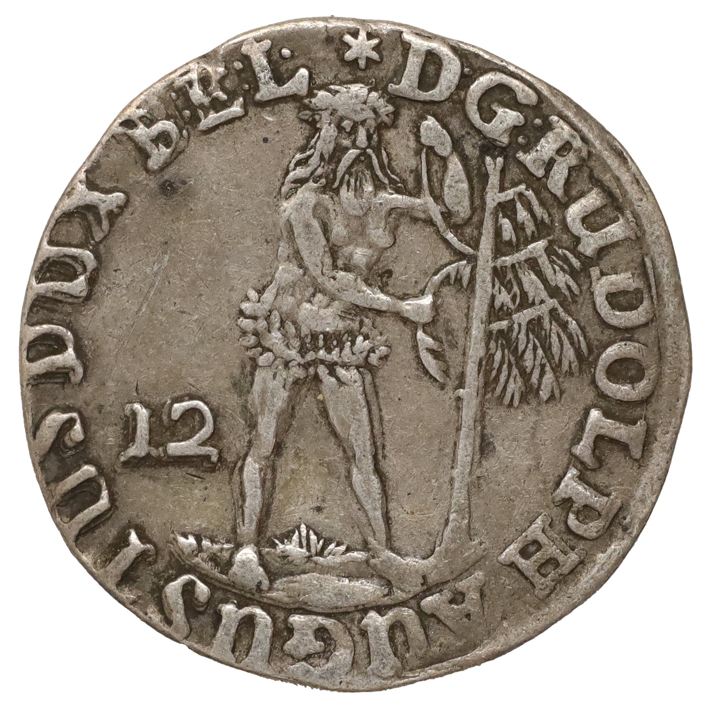 German States 1673 Brunswick-Wolfenbuttel 1/3 Thaler Mariengroschen EF-AU (EF45) Scratch