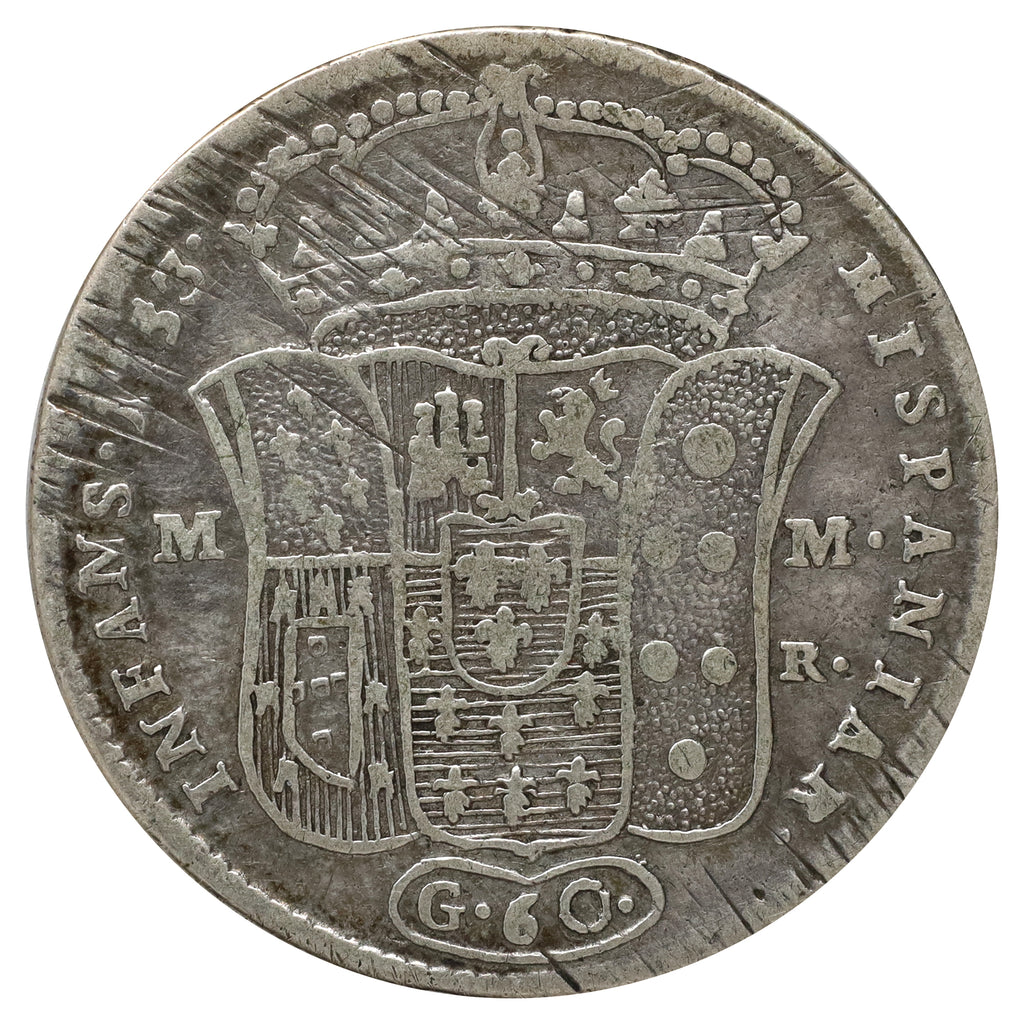 Italy 1753 Kingdom of Napoli Charles III of Spain 60 Grana (DOD)