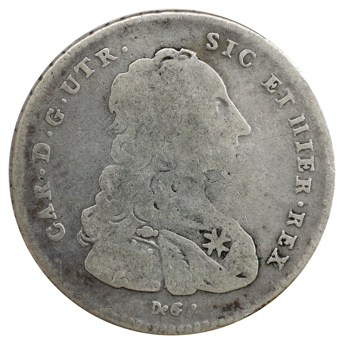 Italy 1753 Kingdom of Napoli Charles III of Spain 60 Grana (DOD)