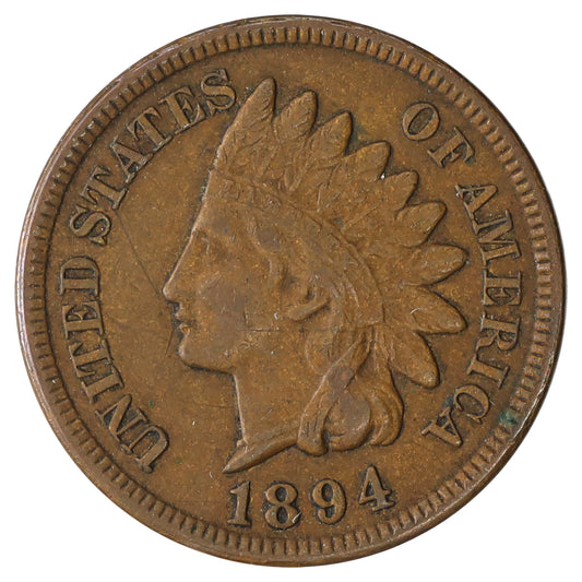 1894 USA Cent Extra Fine (EF40) Corroded