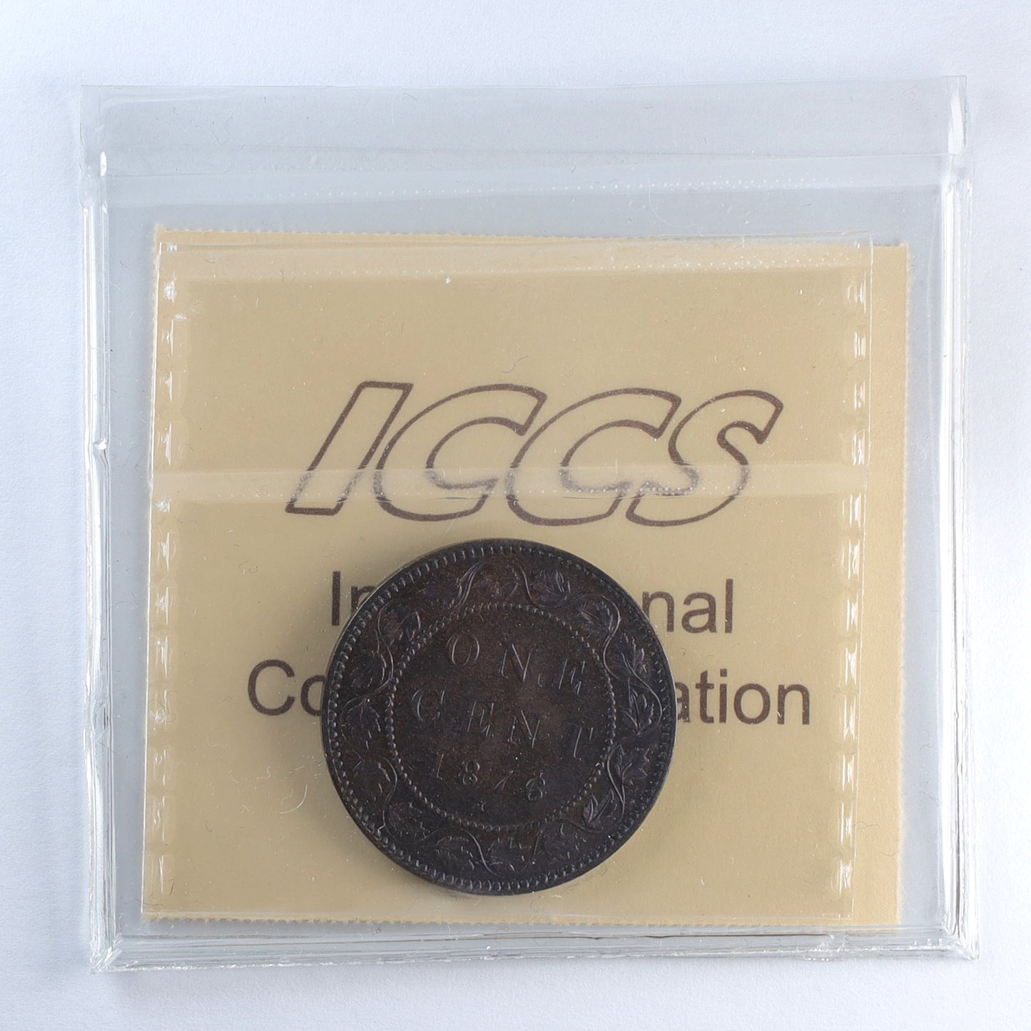 1876H Canada 1-cent ICCS Certified MS63 Lustrous Brown (DOD)