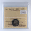 1874H Canada 10-cents ICCS Certified F15 (Toned)