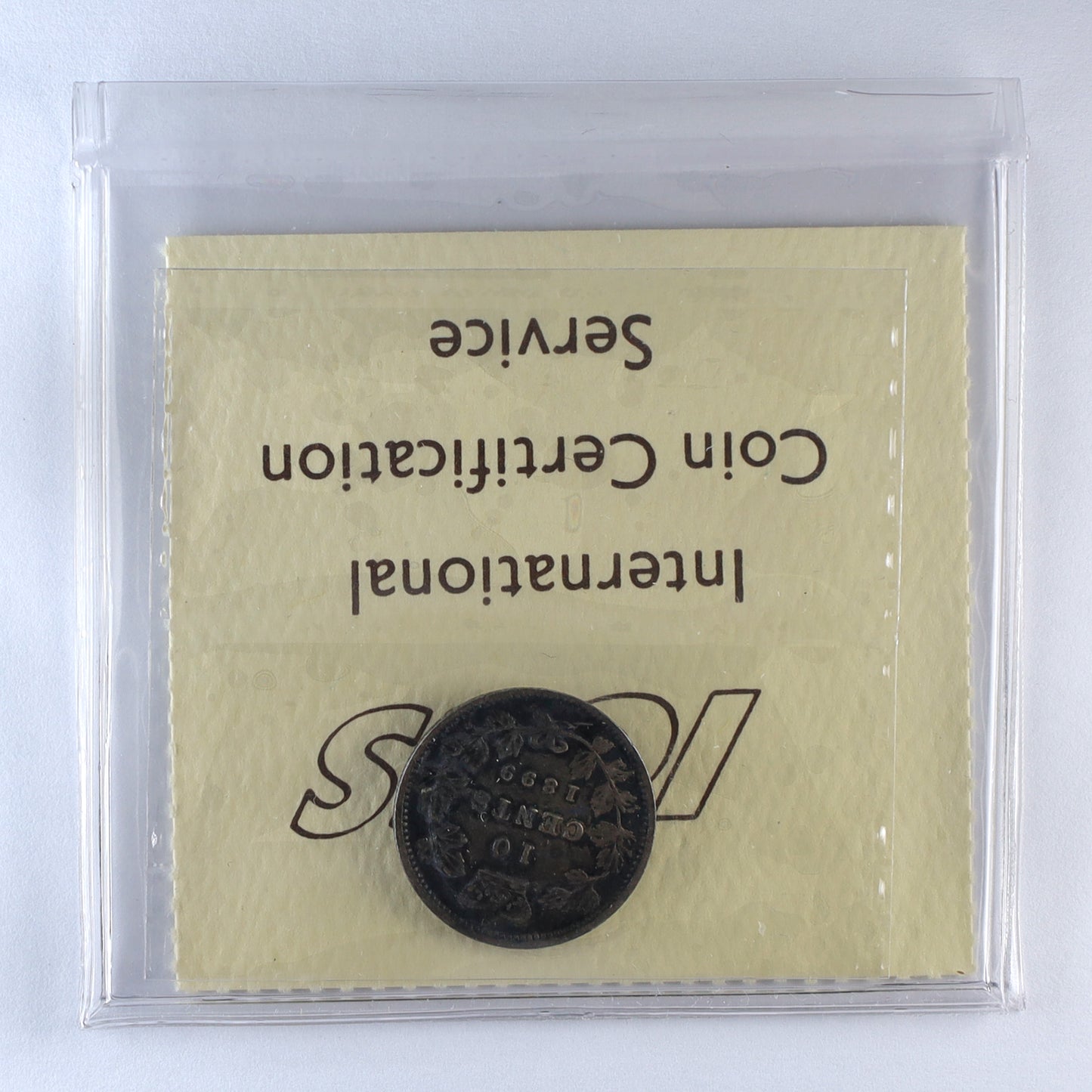 1899 Large 9s Canada 10-cents ICCS Certified VF20 (Scratched)