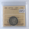 1875H Canada 25-cents ICCS Certified VG8 (Scratched)