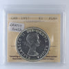 1957 Canada Dollar ICCS Certified PL66 (Lightly Toned)