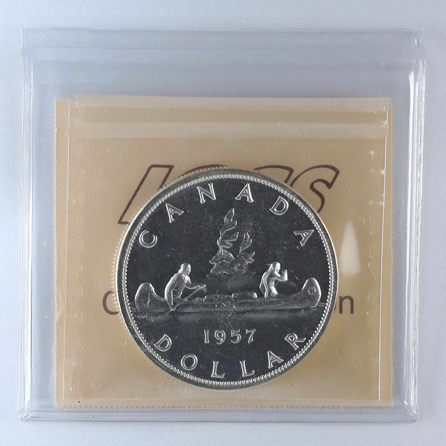 1957 Canada Dollar ICCS Certified PL66 (Lightly Toned)