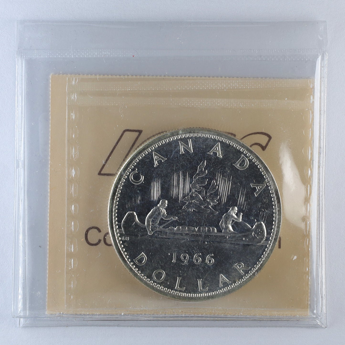 1966 Large Beads Canada Dollar ICCS Certified PL66 Heavy Cameo (Lightly Toned)