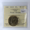 2019 Canada Loon Dollar First Strike ICCS Certified MS67 (DOD)