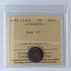 Australia 1942D Threepence ICCS Certified MS64 (DOD)