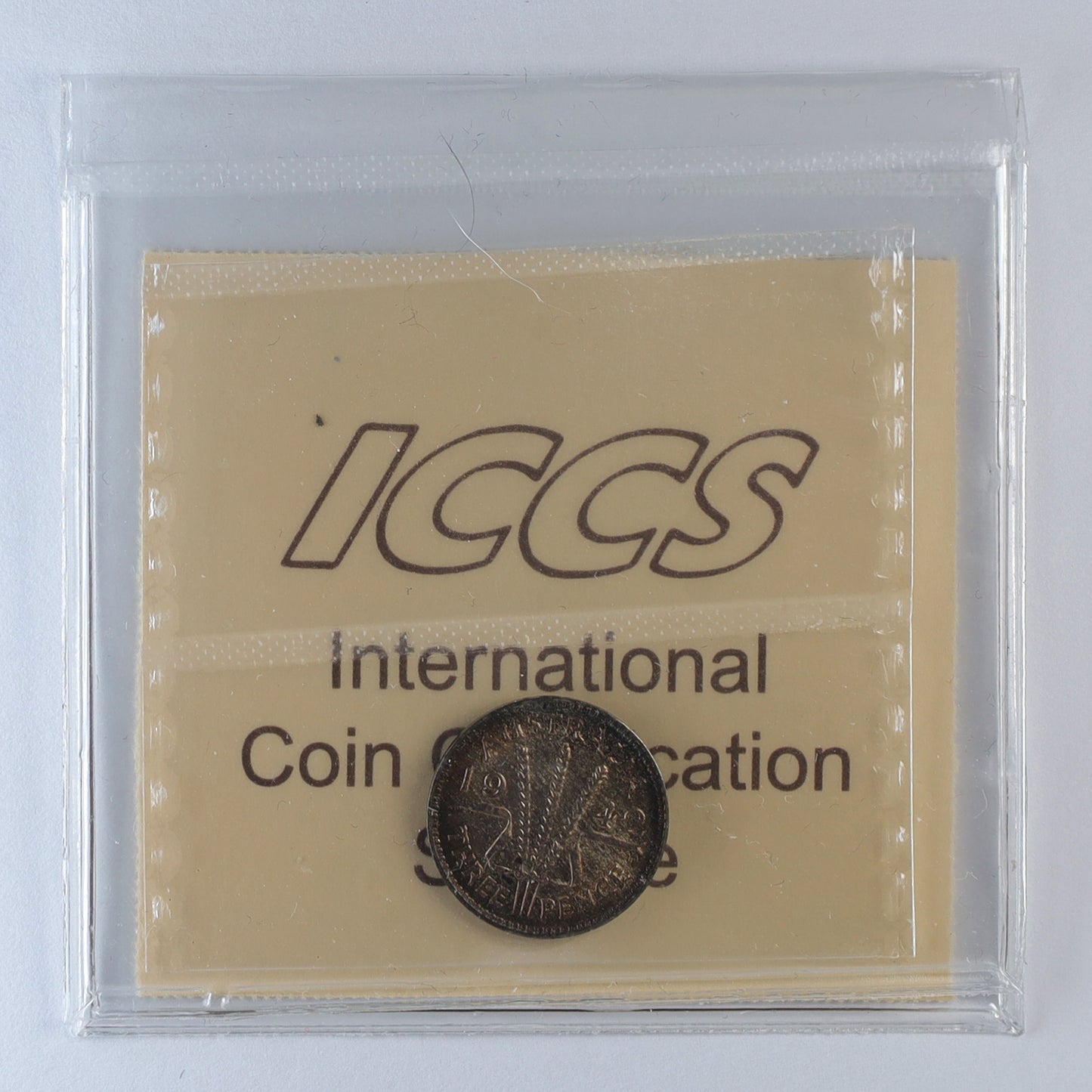Australia 1942D Threepence ICCS Certified MS64 (DOD)