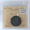 Belgium 1944 WWII Reeded 5 Francs ICCS Certified AU50 (DOD)