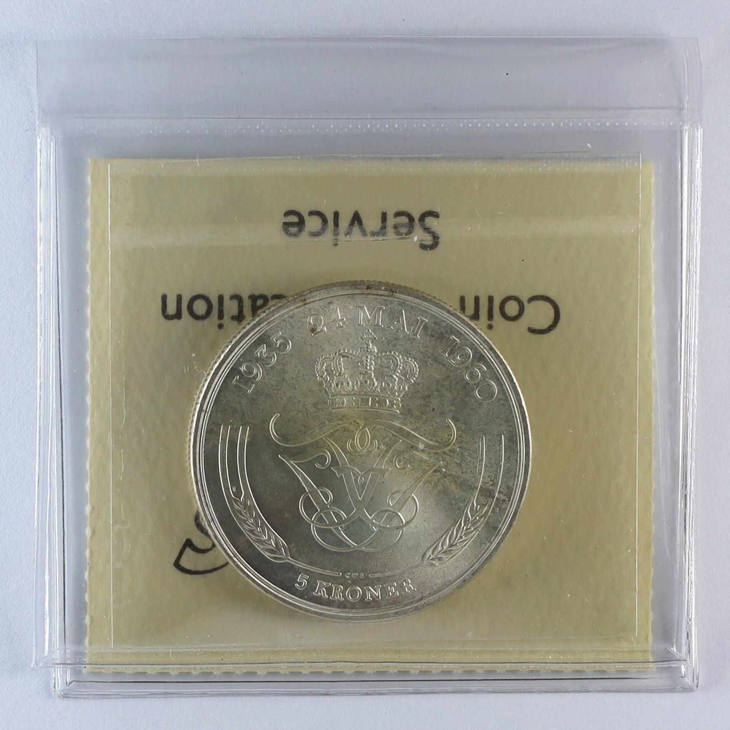 Denmark 1960 5 Kroner ICCS Certified MS65 (DOD)