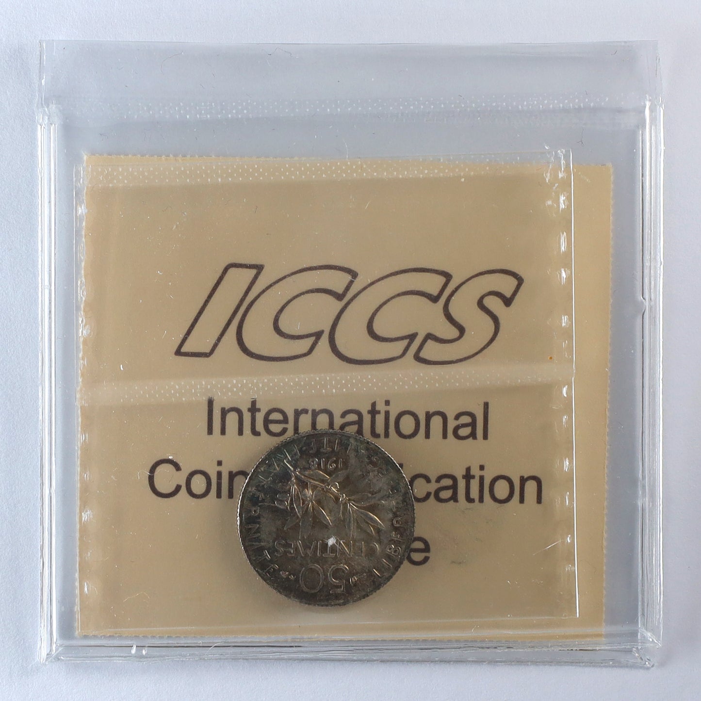 France 1918 50 Centimes ICCS Certified MS64 (DOD)