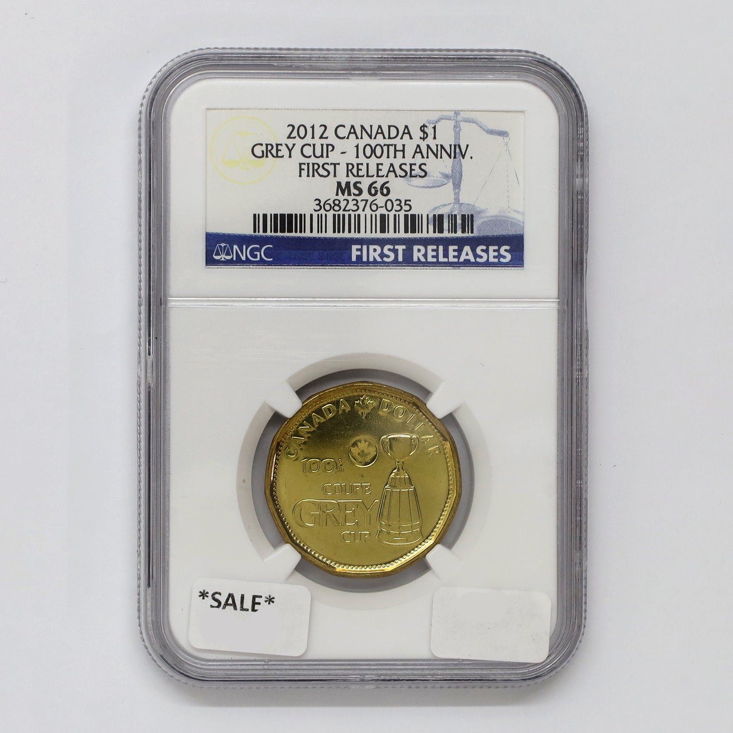 2012 Grey Cup Canada Loon Dollar NGC Certified MS66 First Releases (DOD)