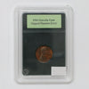 ERROR 1969 Clipped Planchet USA Cent in Slab (DOD)