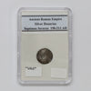 Ancient Rome 198-211 AD Septimius Severus Silver Denarius in Slab (DOD)