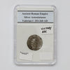 Ancient Rome 253-260 AD Valerian I w/ Victory Reverse Silver Antoninianus in Slab (DOD)
