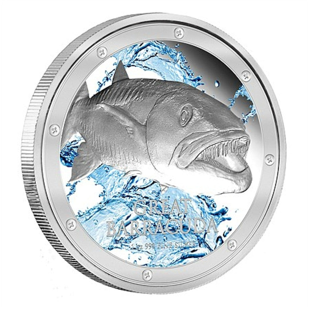 2015 Niue Great Barracuda 1oz. Silver Coin (TAX Exempt)