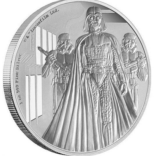 2016 Niue $2 Star Wars Classic - Darth Vader Proof Silver (TAX Exempt)