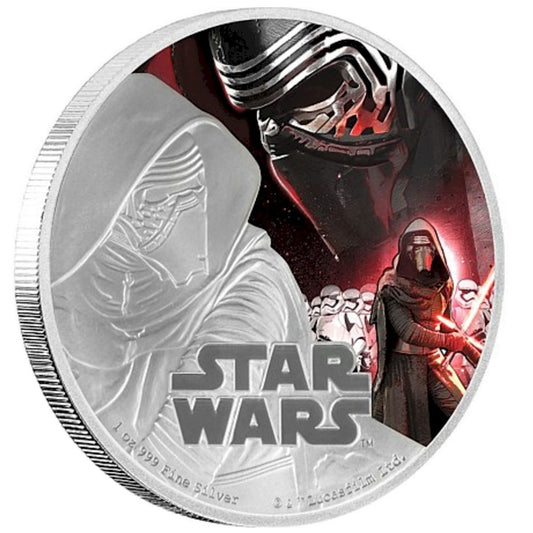 2016 Niue $2 Star Wars: The Force Awakens - Kylo Ren (TAX Exempt) impaired