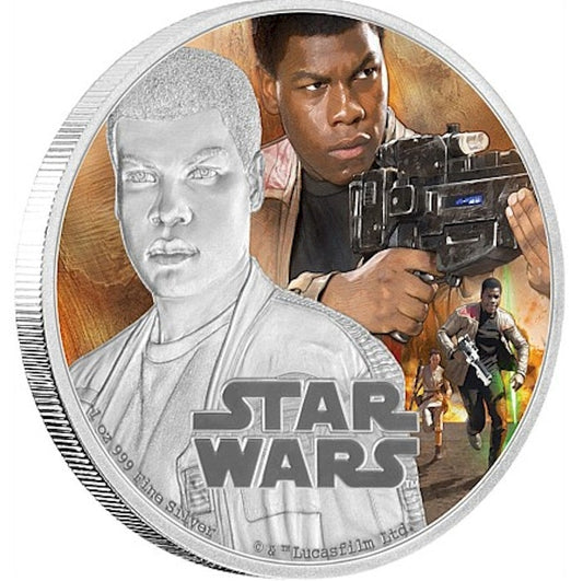 2016 Niue $2 Star Wars: The Force Awakens - Finn Silver Proof (No Tax) See Desc.