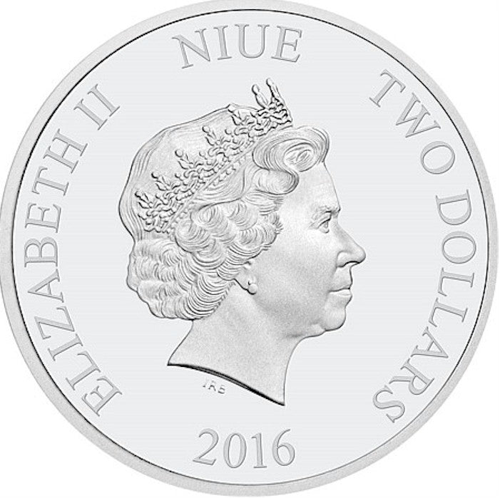 2016 Niue $2 Star Wars: The Force Awakens - Finn Silver Proof (No Tax) See Desc.