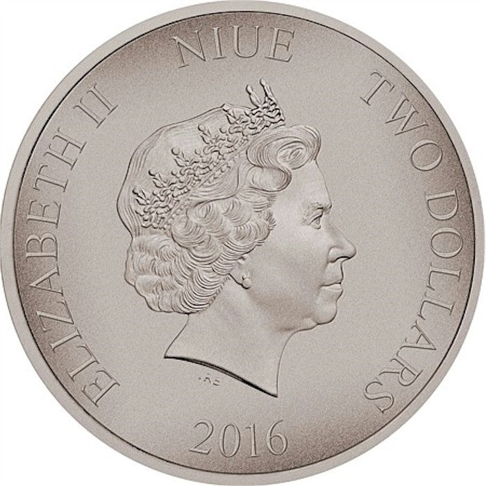 2016 Niue $2 Warriors of History - Vikings Silver Proof (No Tax)