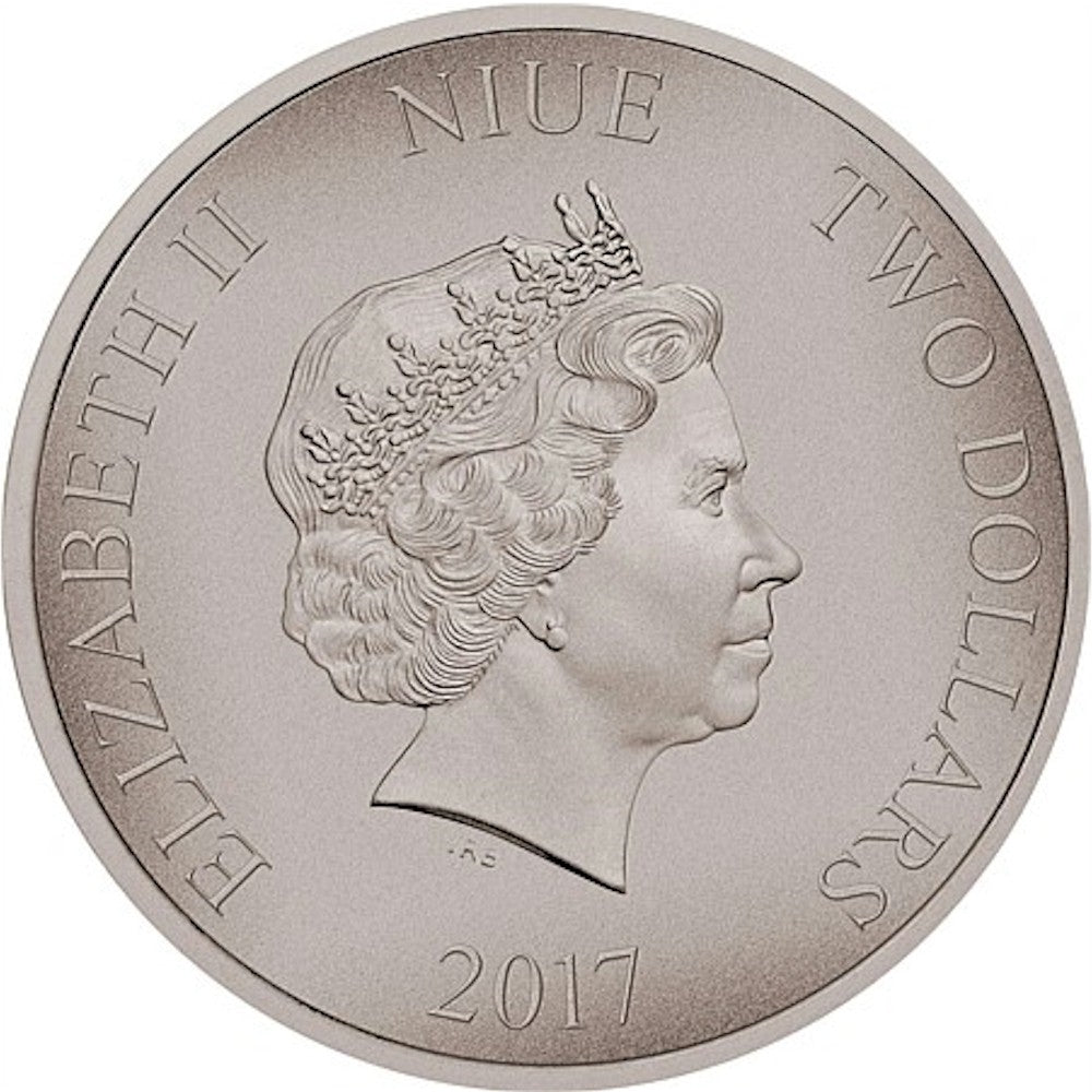 2017 Niue $2 Warriors of History - Apaches Antique Finish (No Tax)