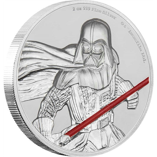 2017 Niue $5 Star Wars - Darth Vader 2oz High Relief Silver (No Tax)