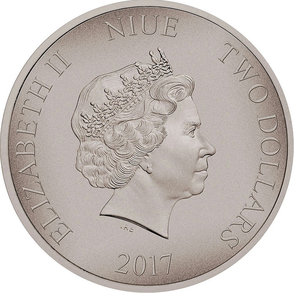 2017 Niue $2 Warriors of History - Huns 1oz. Fine Silver (No Tax)