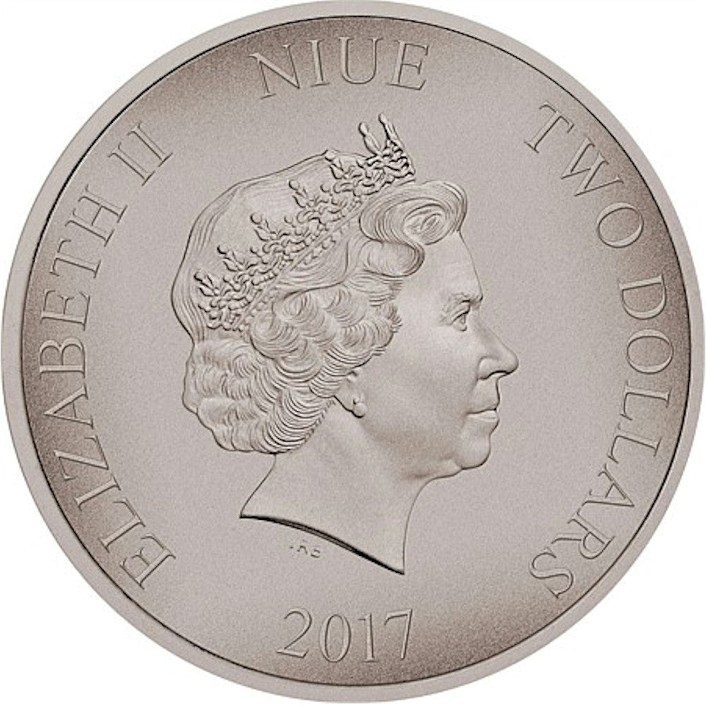 2017 Niue $2 Warriors of History - Romans 1oz. Silver Coin (No Tax)