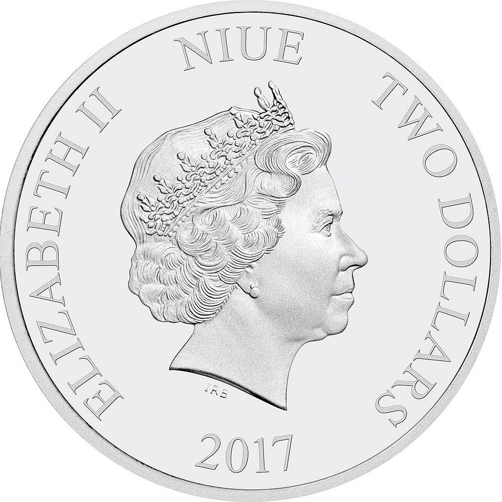 2017 Niue $2 Star Wars: The Last Jedi - Luke Skywalker Fine Silver (No Tax)