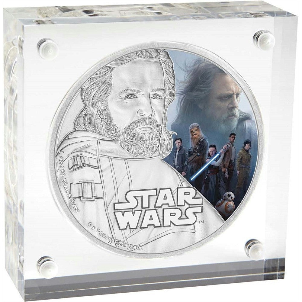 2017 Niue $2 Star Wars: The Last Jedi - Luke Skywalker Fine Silver (No Tax)